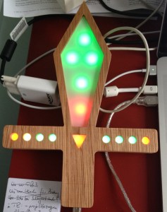 Remote LED with a Sword-like shape